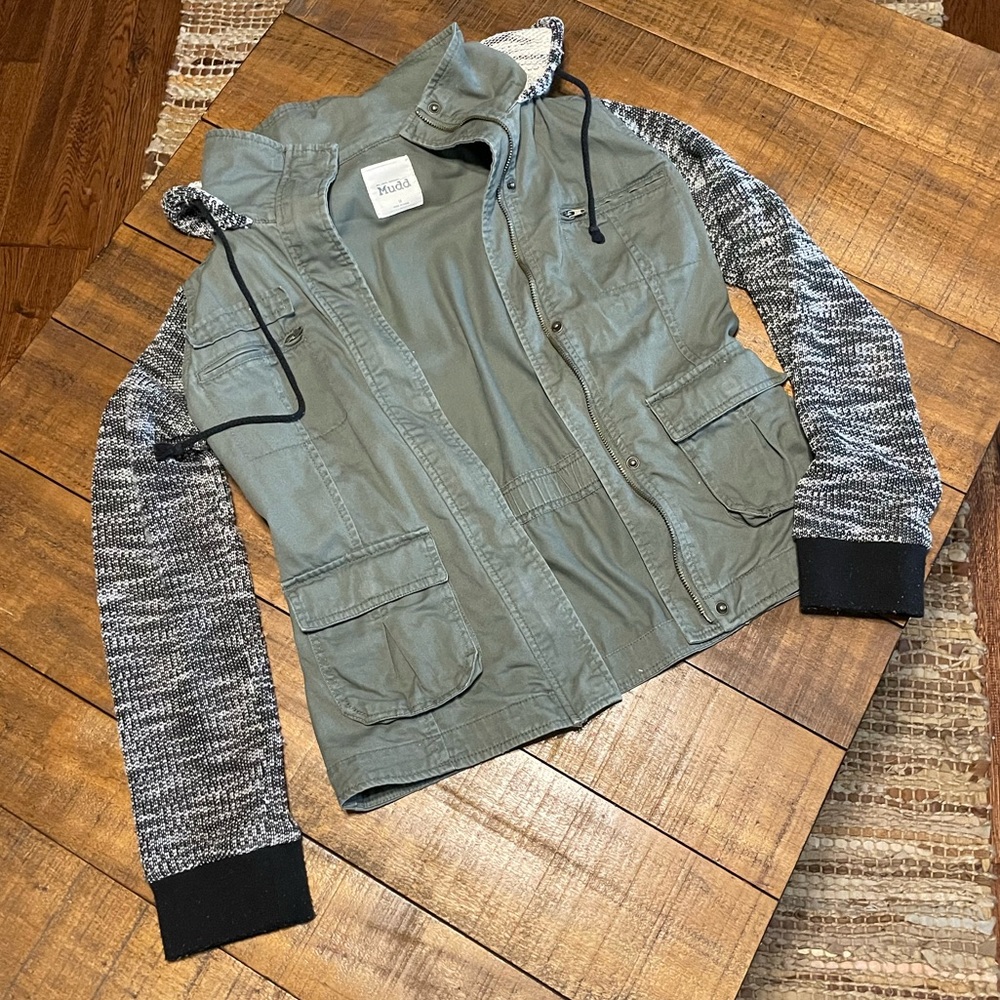 Mudd utility sweater jacket